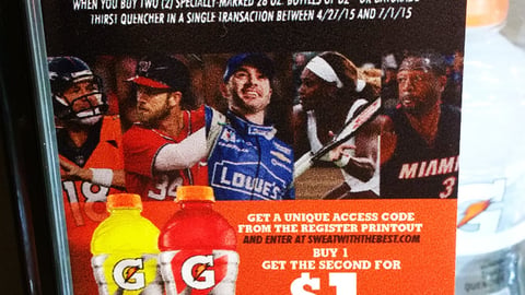 Gatorade Circle K 'Sweat with the Best' Cooler Cling